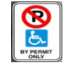Disabled parking sign
