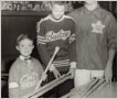 Toronto Township Hockey Players with Bob Haggert, Leafs Trainer, at Maple Leaf Gardens, Toronto