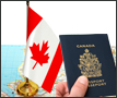 Passport, Map of Canada and Flag