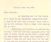 Letter: Henry Harris Groff to Naomi Harris June 8 1926
