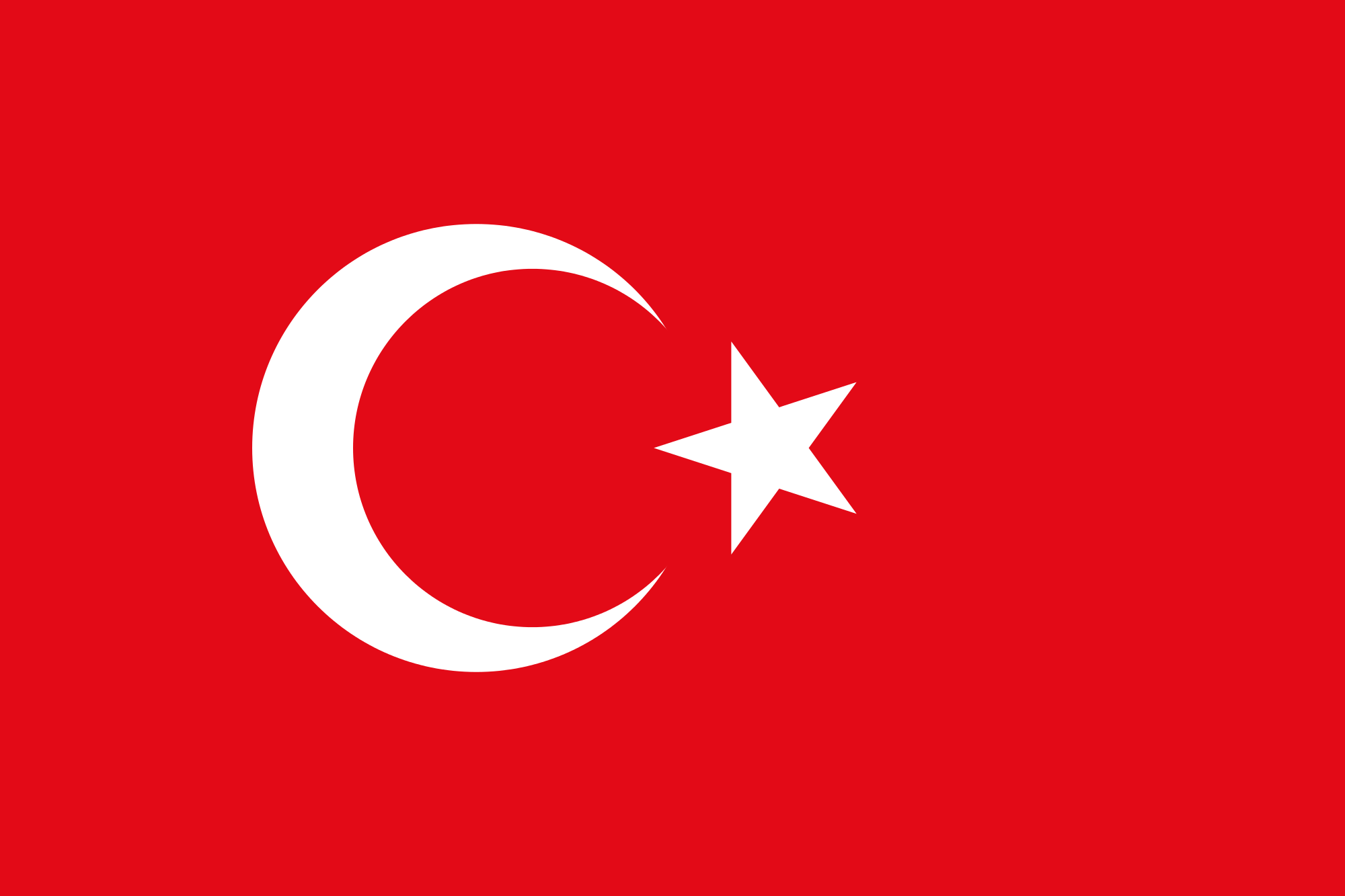 The Turkish flag