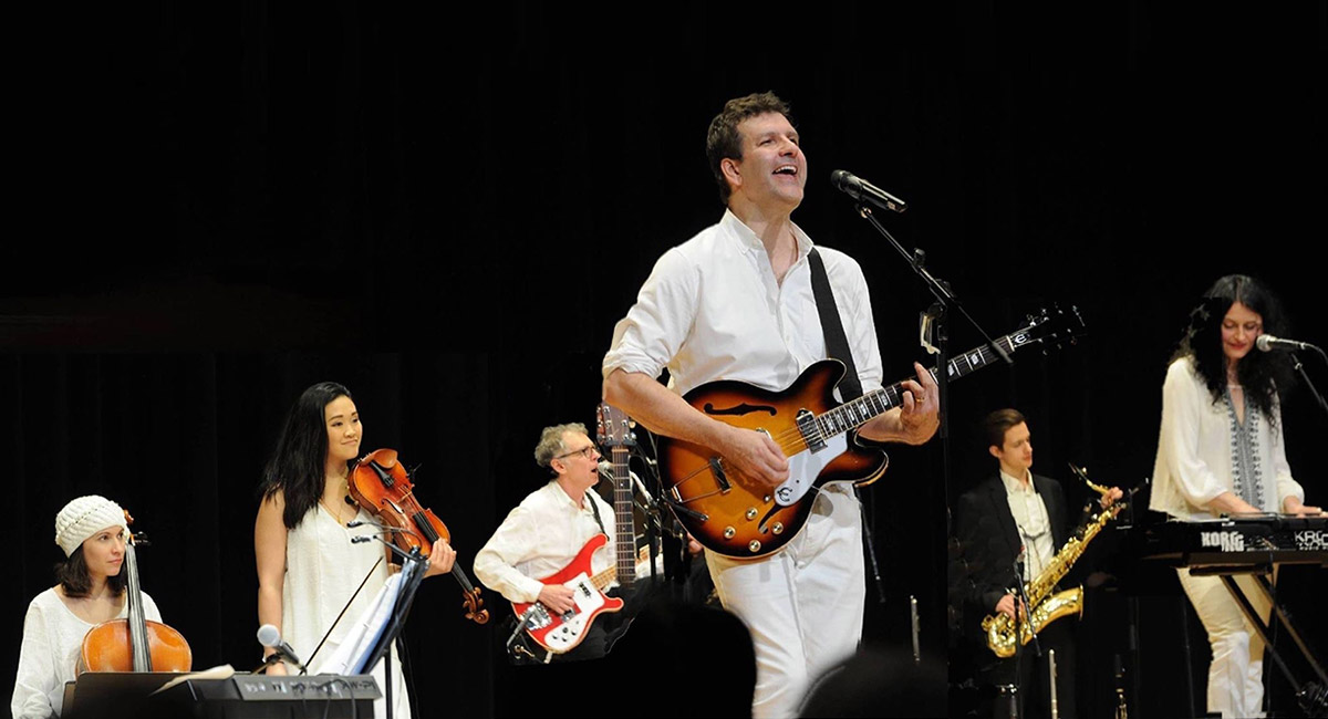 Jeff Scott performing on stage