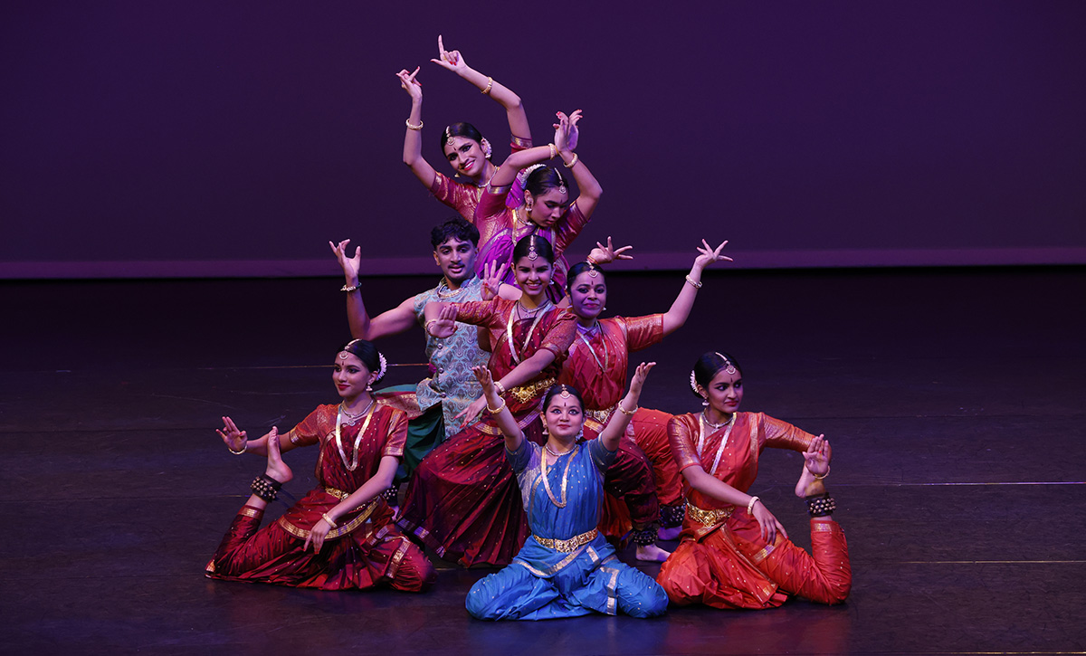 Dancers from the Sampradaya Dance Academy