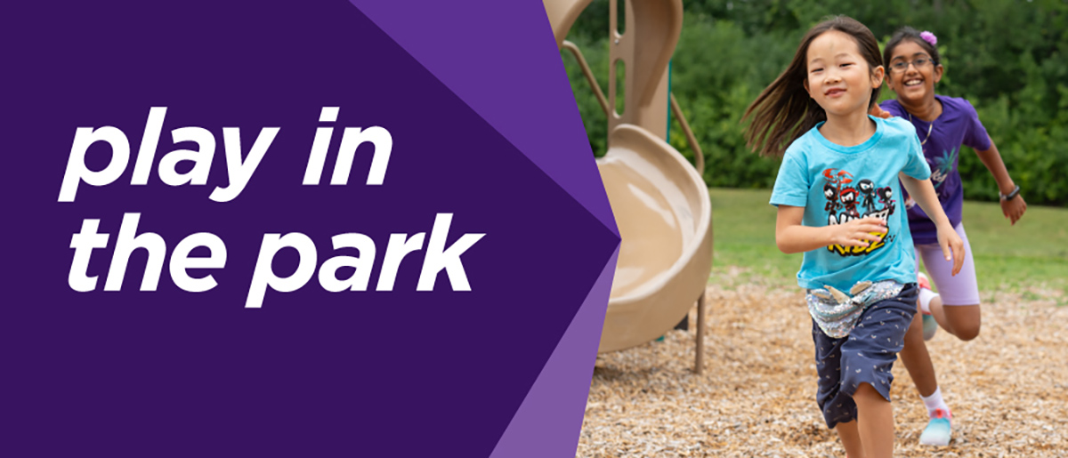 Kids playing in a park