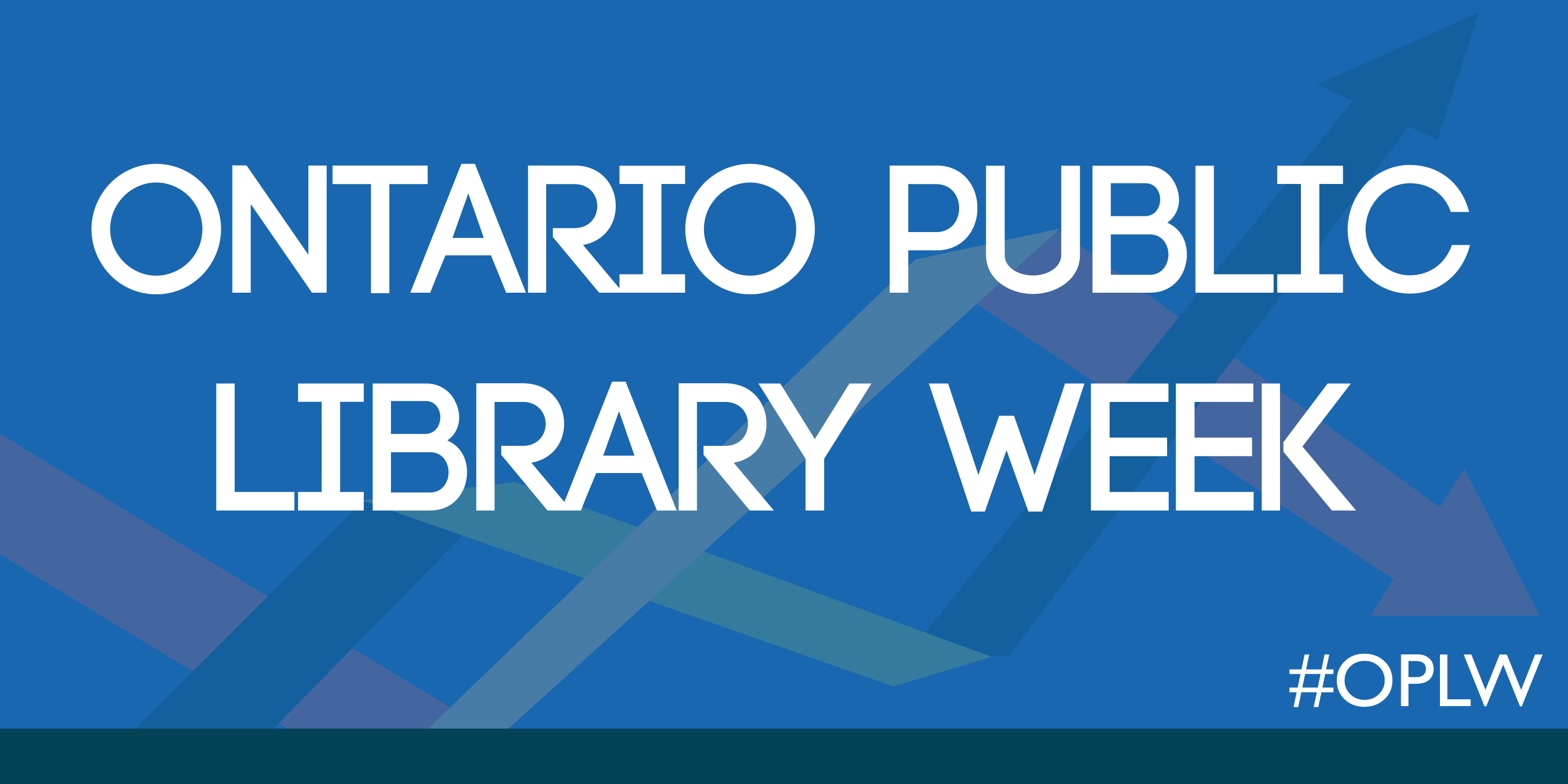 Ontario Public Library Week flag.