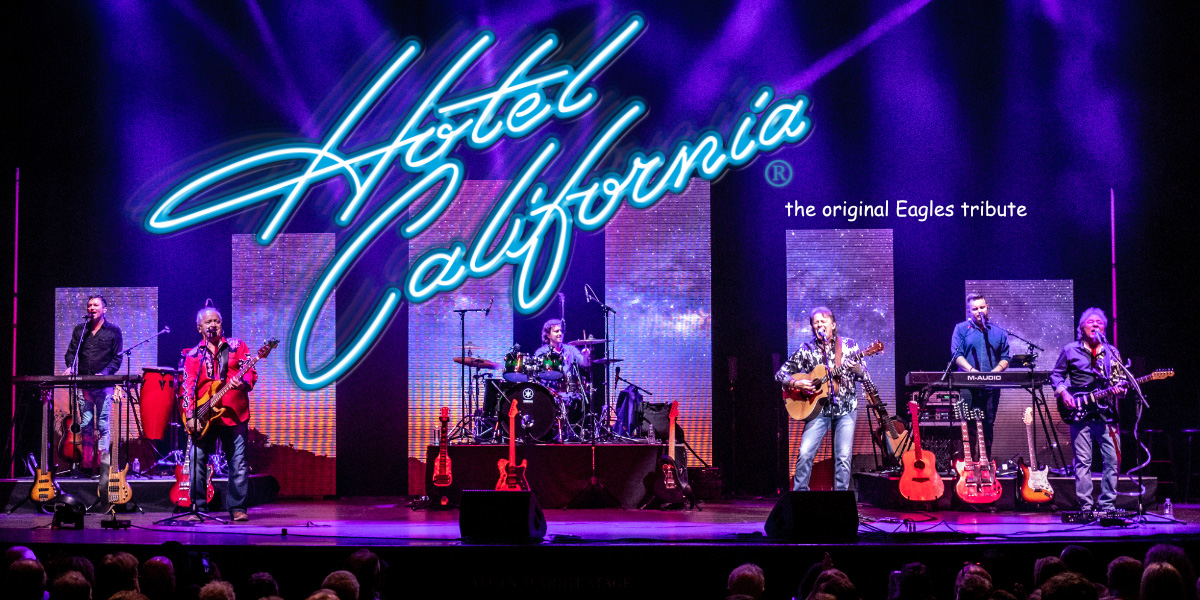 The musical band Hotel California performing on stage