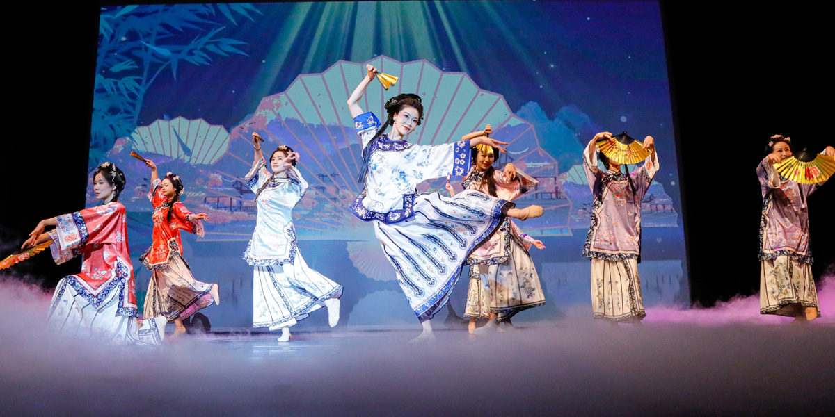 Dancers performing in the Lunar New Year Spectacular.