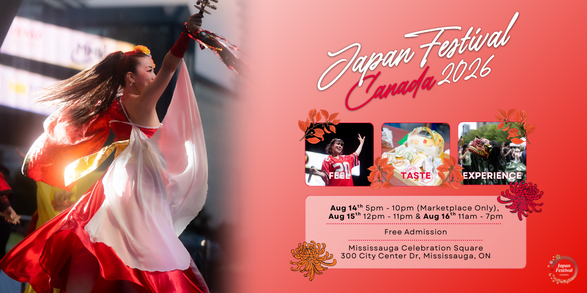 A performer on stage at Japan Festival