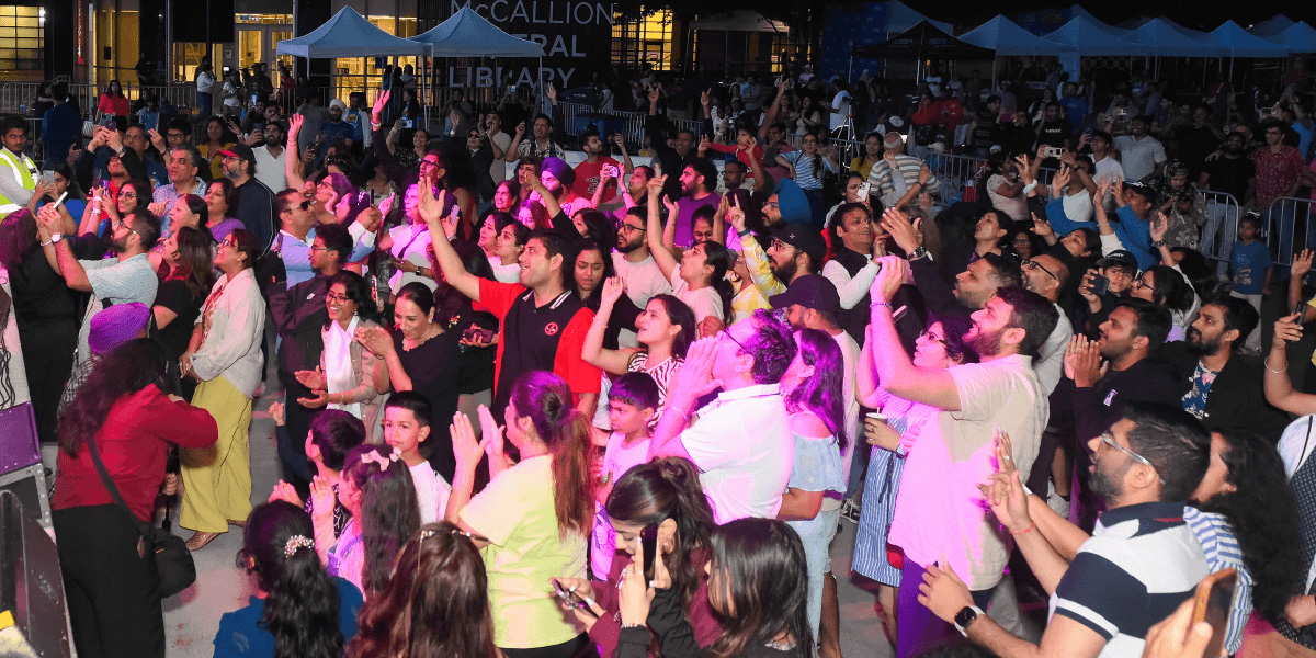 Attendees at the Living With Wellness Arts Festival