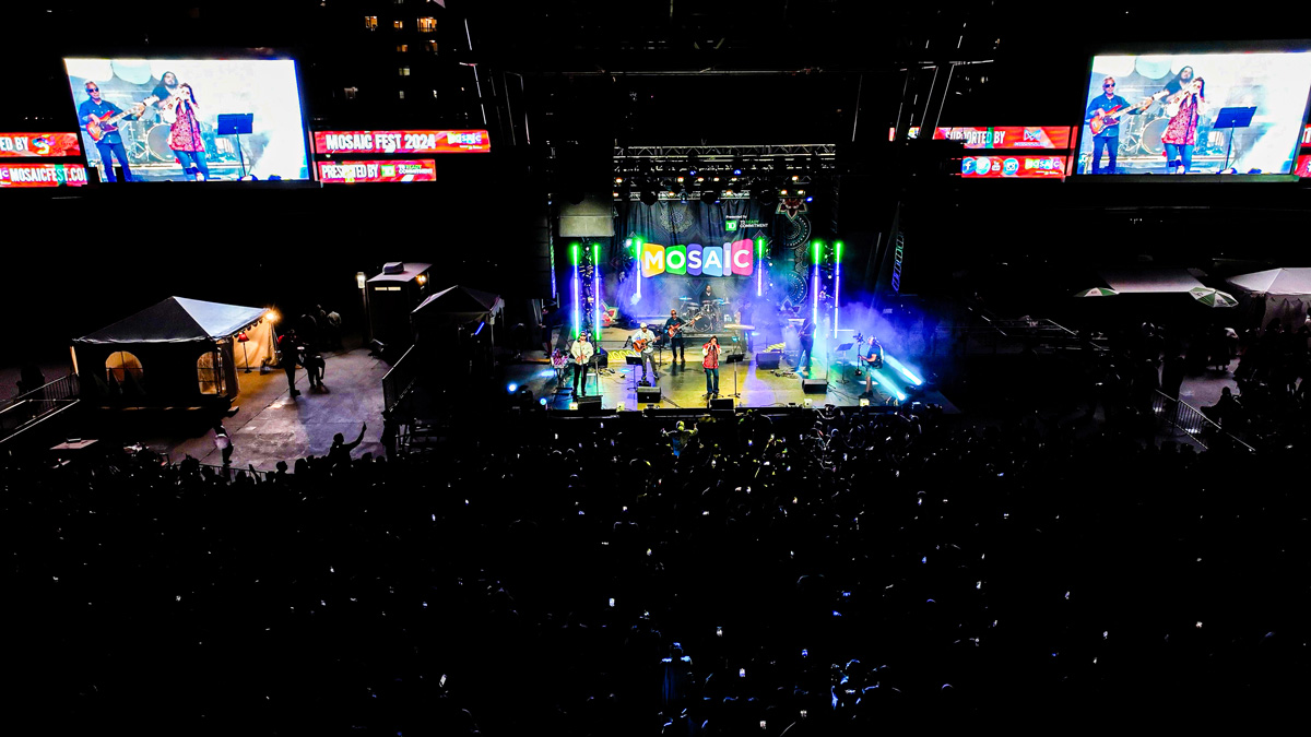Celebration Square main stage at the Mosaic Festival