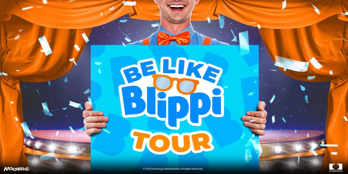 be like blippi tour graphic