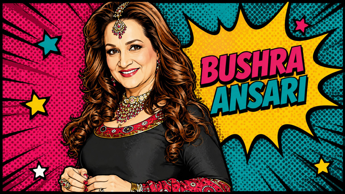 An illustration of Bushra Ansari