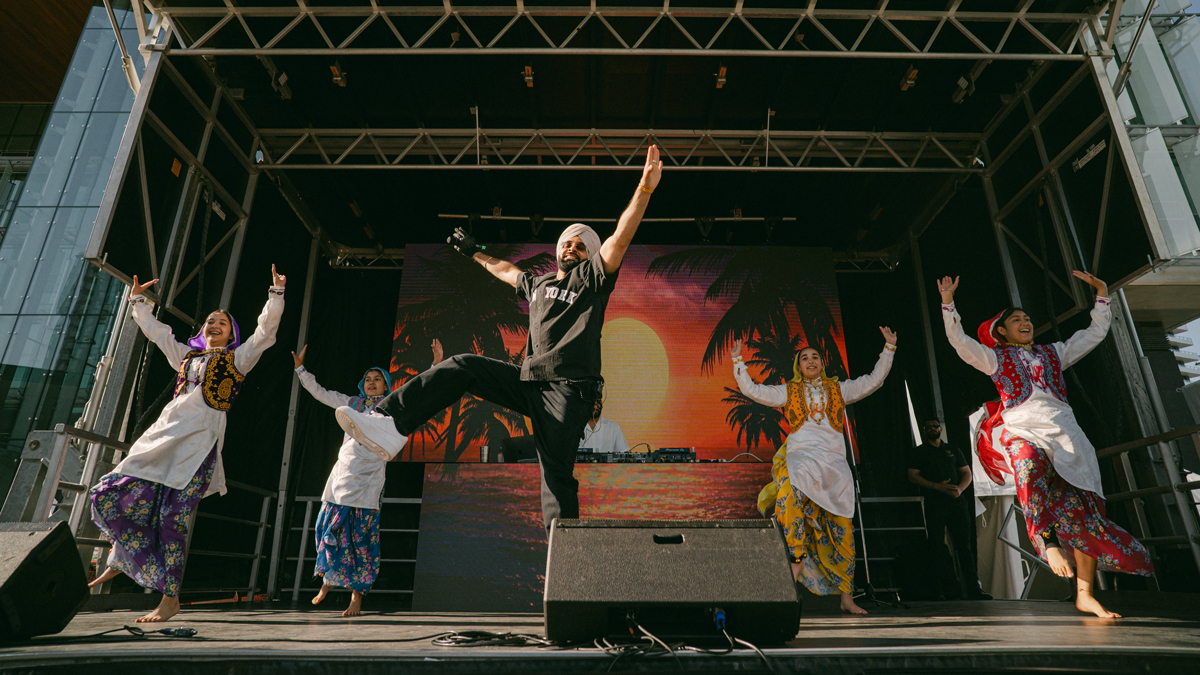 A variety of dancers performing on stage