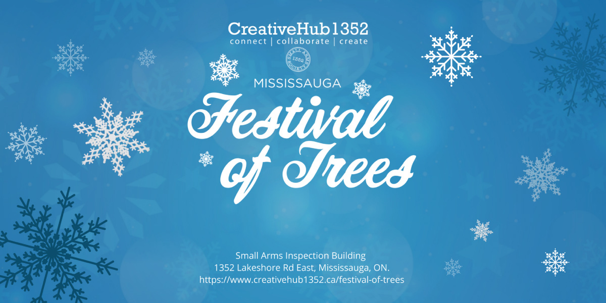 Graphic banner for Festival of Trees