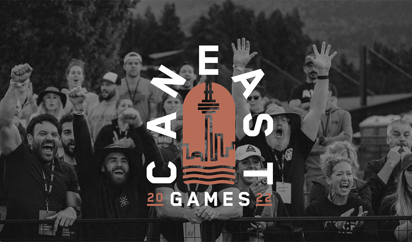 Event graphic for the CanEast Crossfit Games.