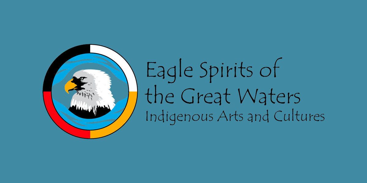 Eagle Spirits of the Great Waters logo on a blue background.