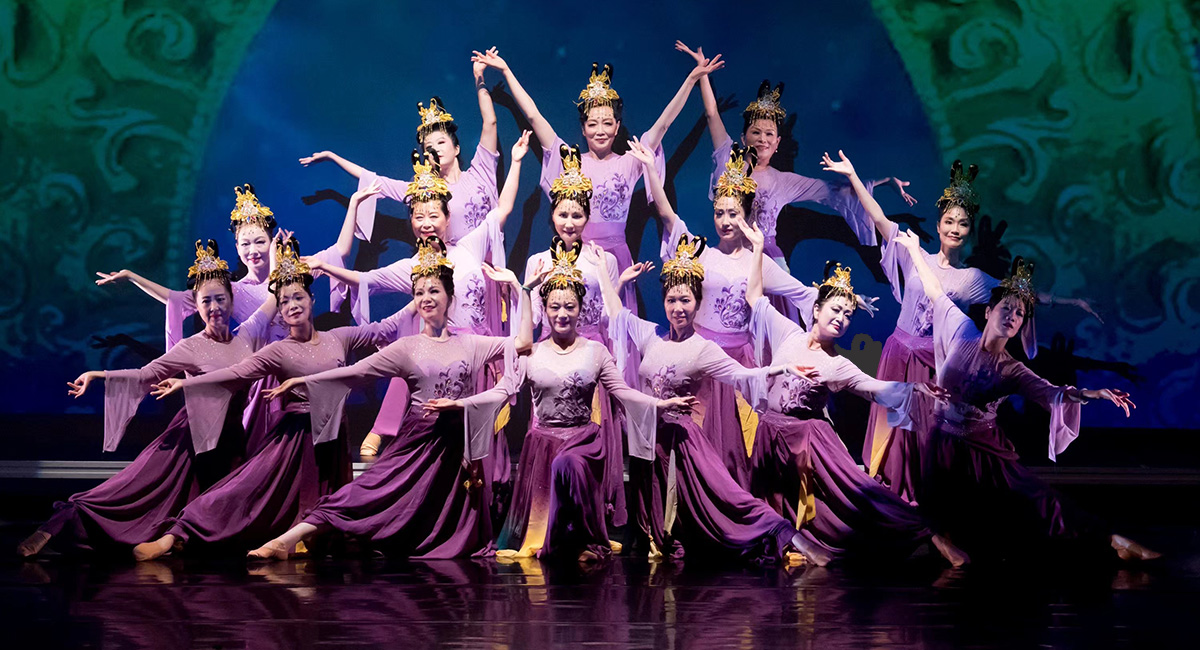 A group of Lunar New Year performers.