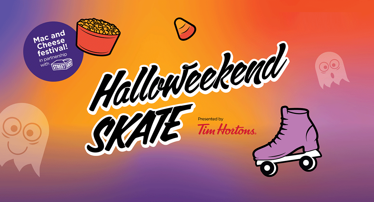 Event graphic for Halloweekend Roller Skate.