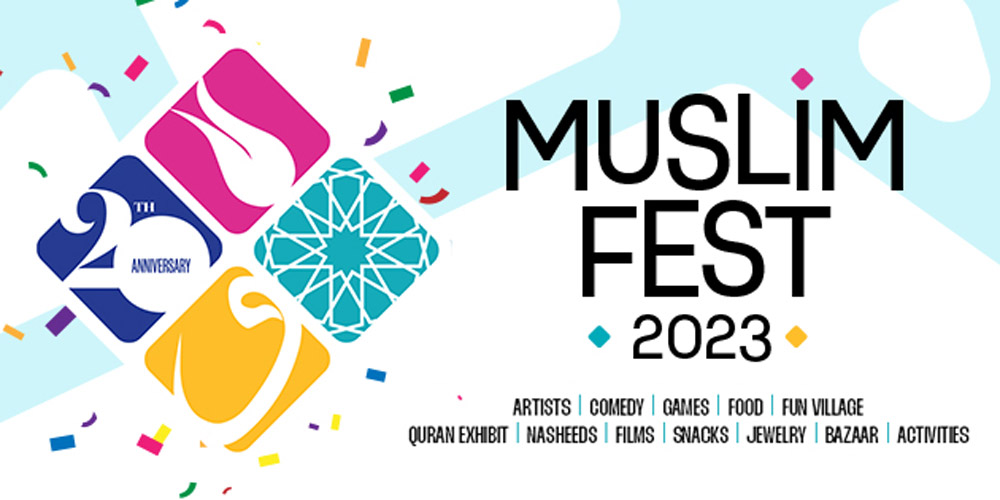 Event poster for MuslimFest 2023
