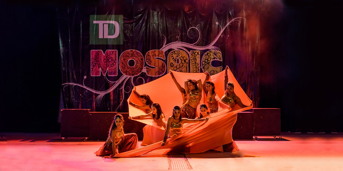 Performers on stage at TD Mosaic Festival