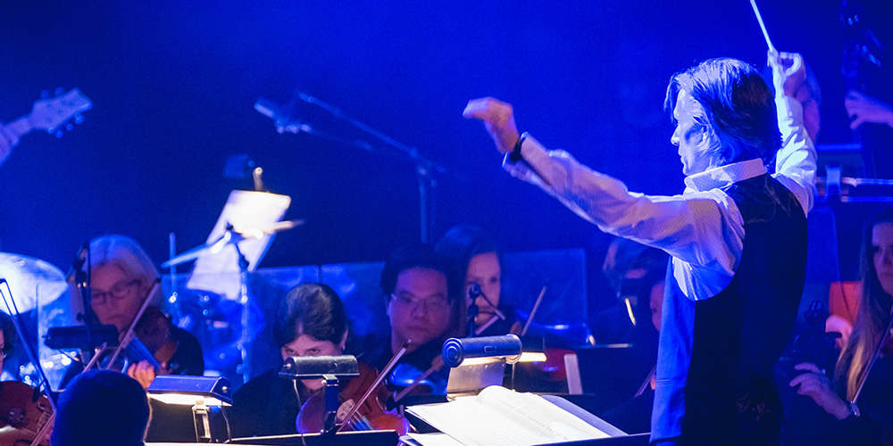 The Mississauga Symphony Orchestra performing at the Living Arts Centre.
