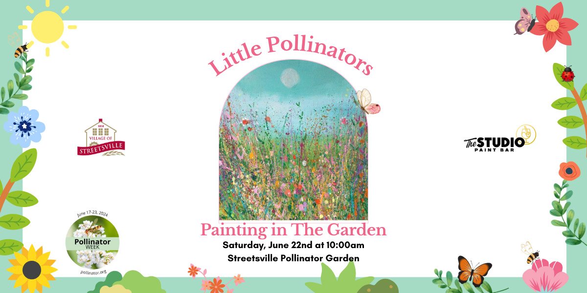 A floral landscape painting