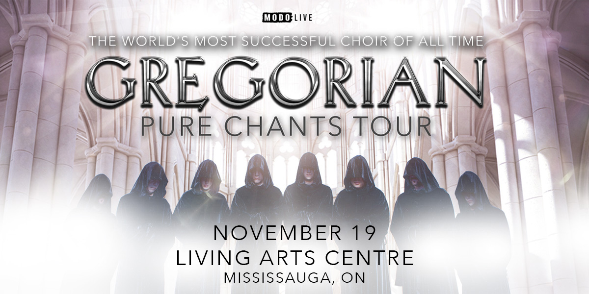 Gregorian singers in black robes