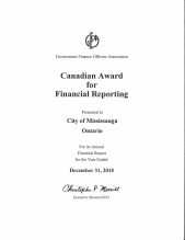 Canadian Award for Financial Reporting