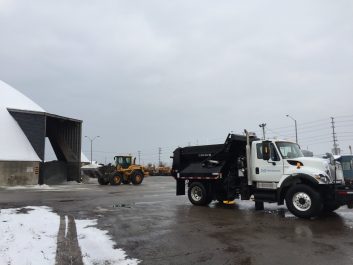 Photo of snow clearing truck at Mavis Yard