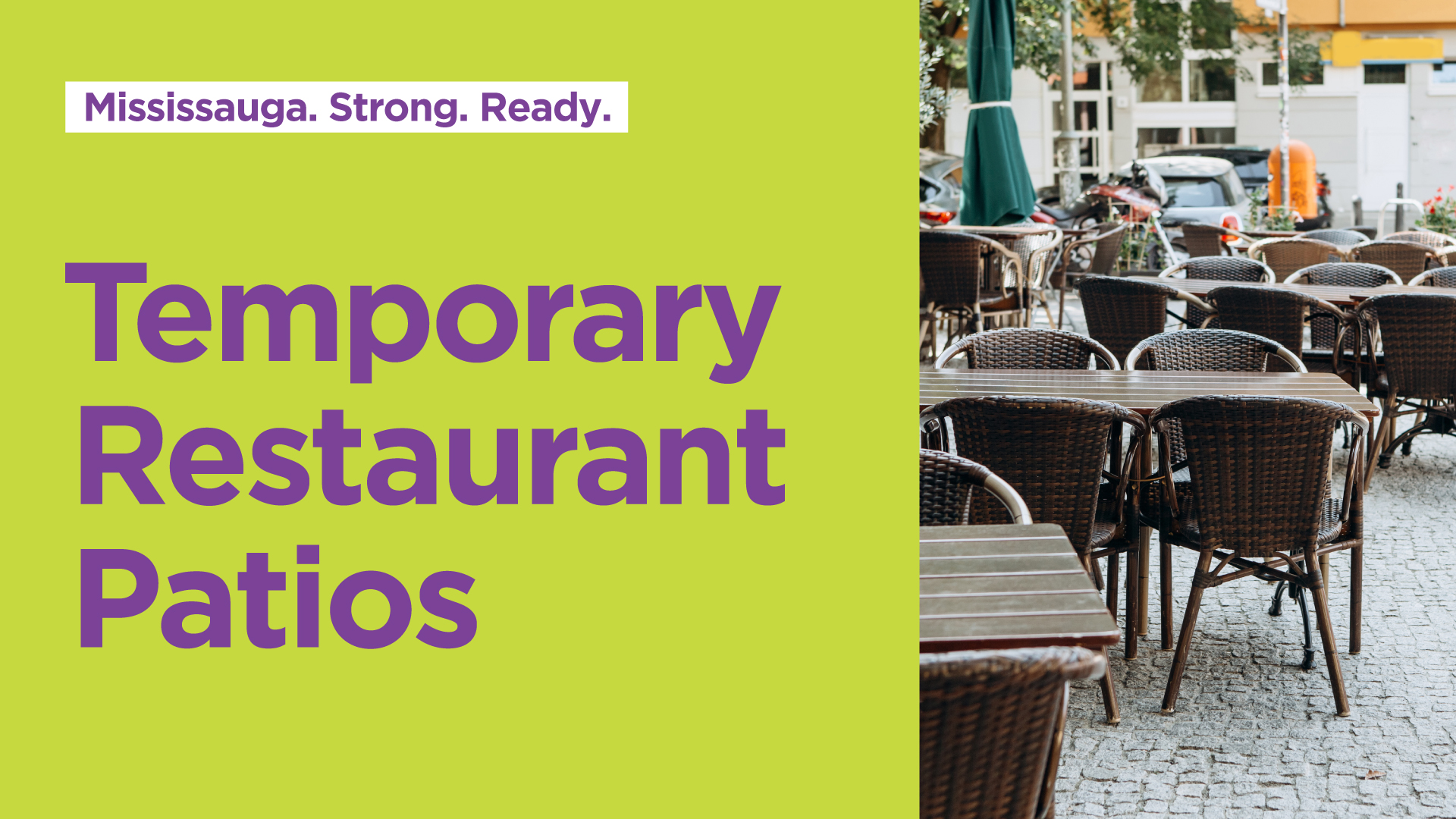 Ready for Patio Season Temporary Patio Program Update City of