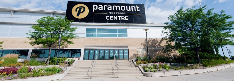 The main entrance at the Paramount Fine Foods Centre.