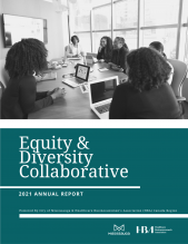 Cover of the Equity and Diversity Collaborative Annual 2021 Annual Report