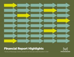 Cover of the City of Mississauga's Financial Report Highlights.