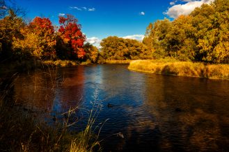 Photo of Credit River during the fall