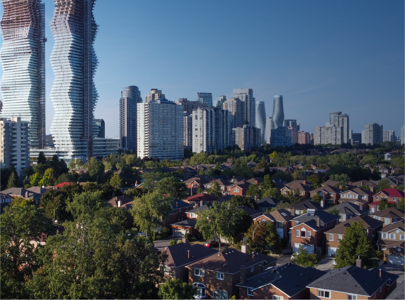 City of Mississauga skyline.