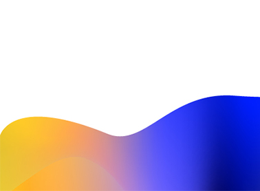 White background with a colourful abstract wavy shape.