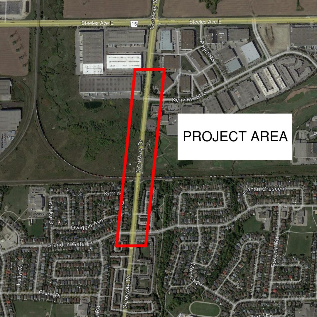 Goreway Drive improvement project City of Mississauga