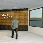 rendering of planned Budweiser Club Lounge 1