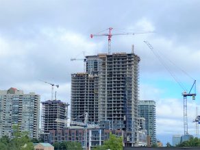 Photo of buildings under construction in Mississauga