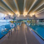 Pool deck at the Burnhamthorpe Community Centre