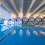 Swimming lanes at the Burnhamthorpe Community Centre centre pool