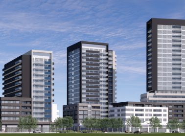 Applicant rendering of future development.