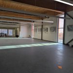 The fitness centre alternative view of the open space and lighting.