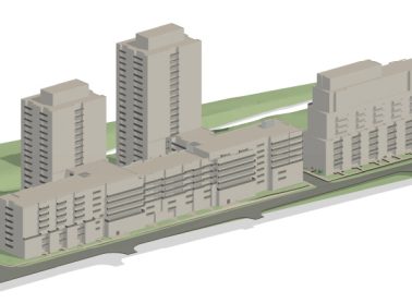 Artist rendering of the proposed development