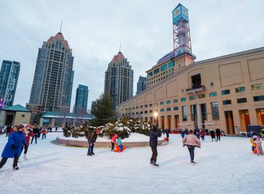 Celebration Square ice rink