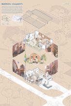 Illustration of a fourplex courtesy of Sheridan College Architecture Technology Program