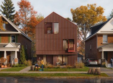 Housing Design Catalogue Ontario Fourplex 1 render