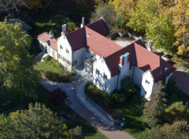 Drone view of Adamson Estate