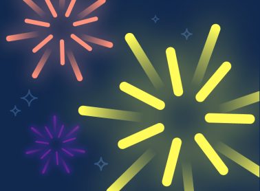 Graphic of fireworks