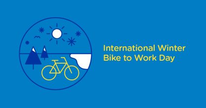 International Winter Bike to Work Day graphic